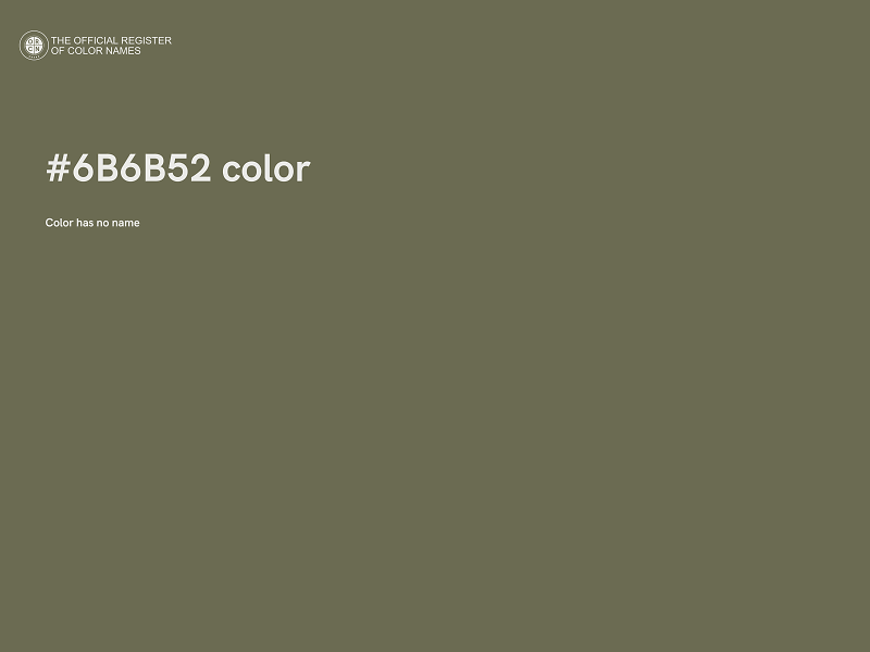 #6B6B52 color image