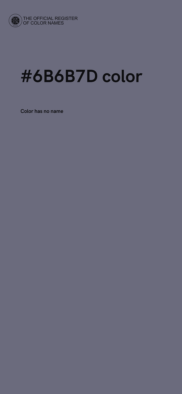 #6B6B7D color image