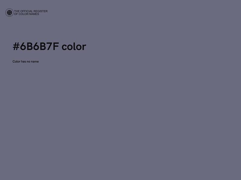 #6B6B7F color image