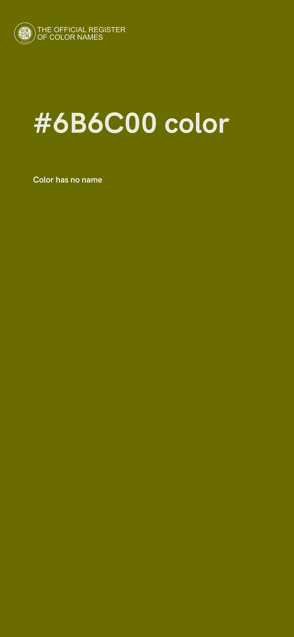 #6B6C00 color image