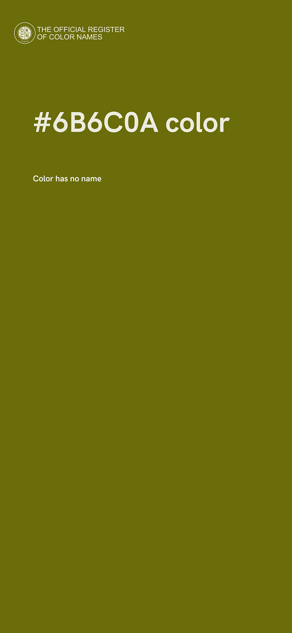 #6B6C0A color image