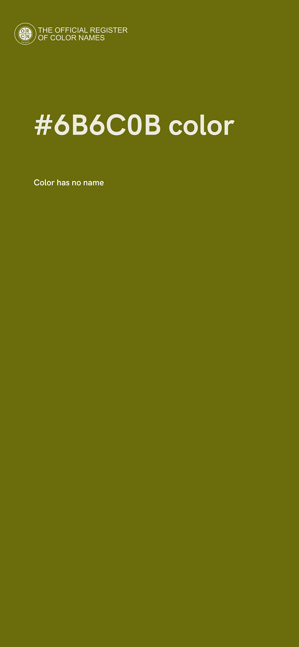 #6B6C0B color image