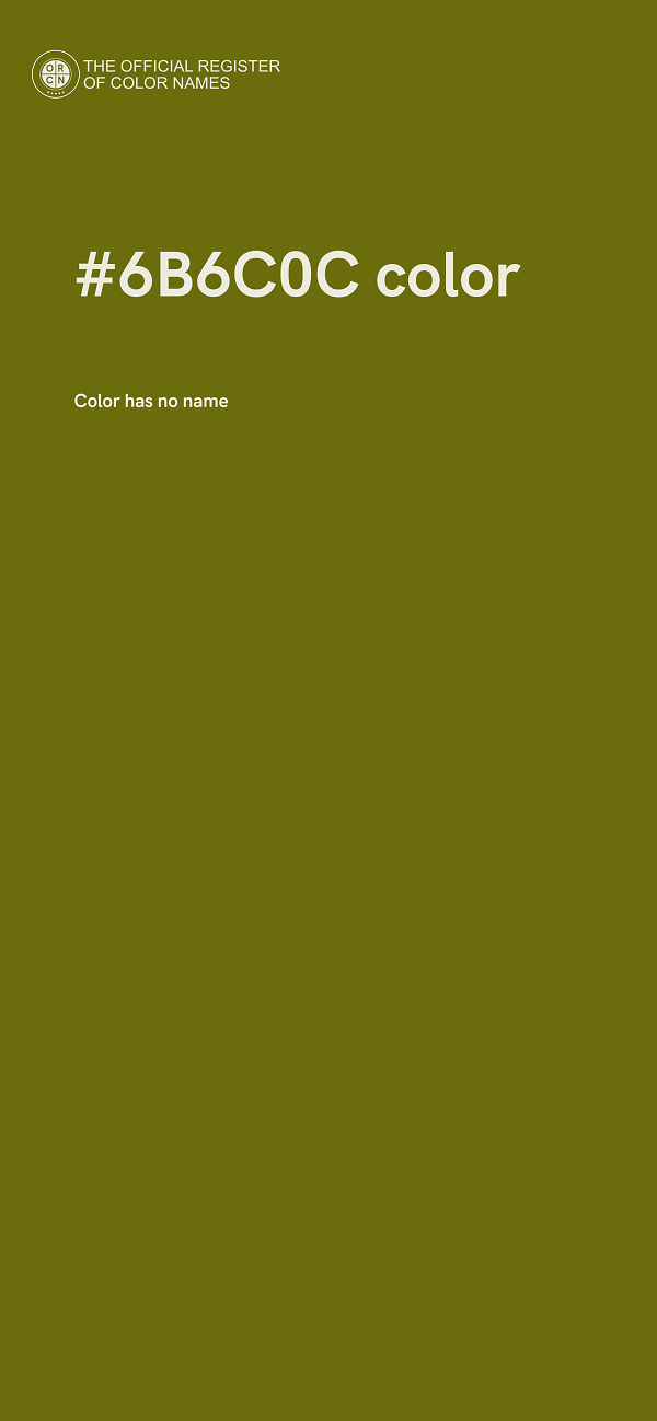 #6B6C0C color image