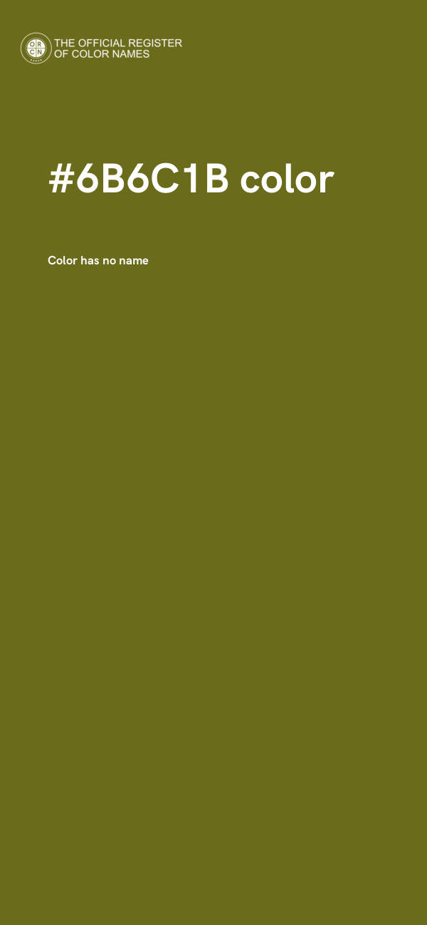 #6B6C1B color image