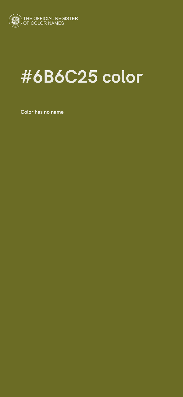 #6B6C25 color image