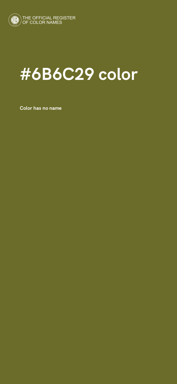 #6B6C29 color image
