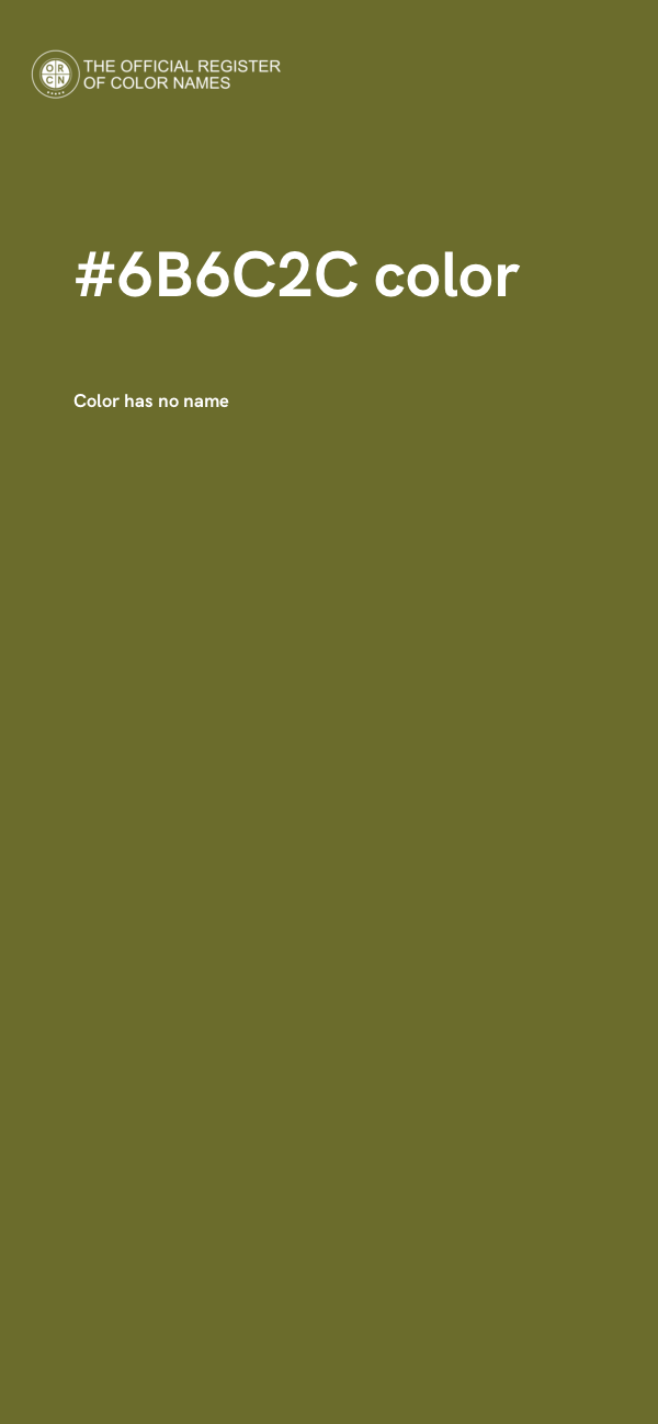 #6B6C2C color image