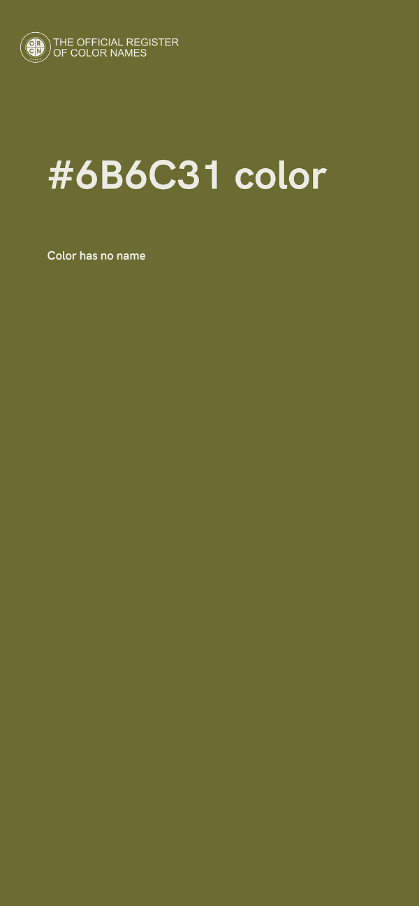 #6B6C31 color image