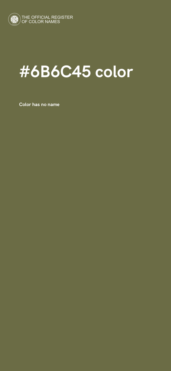 #6B6C45 color image