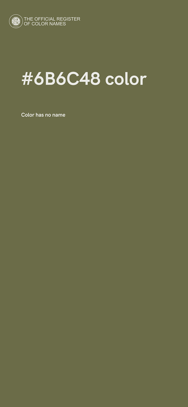 #6B6C48 color image