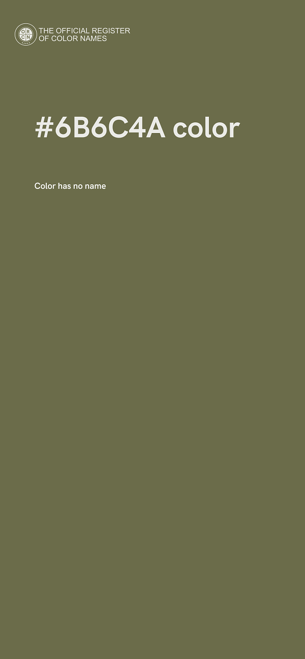 #6B6C4A color image