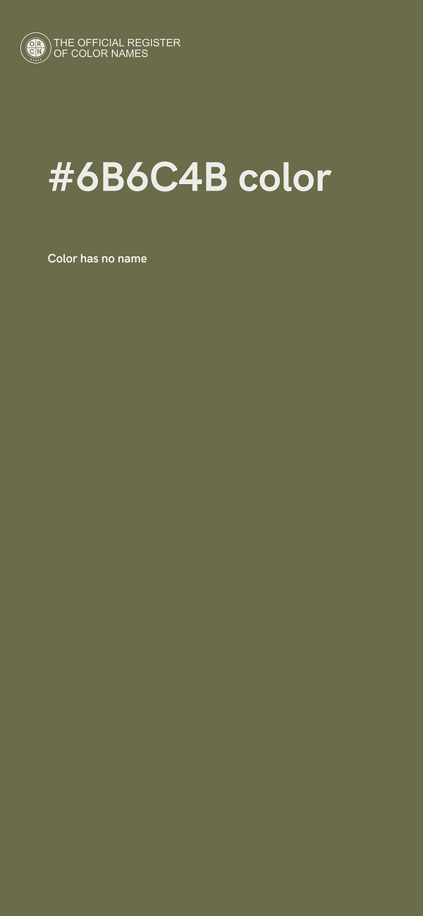#6B6C4B color image