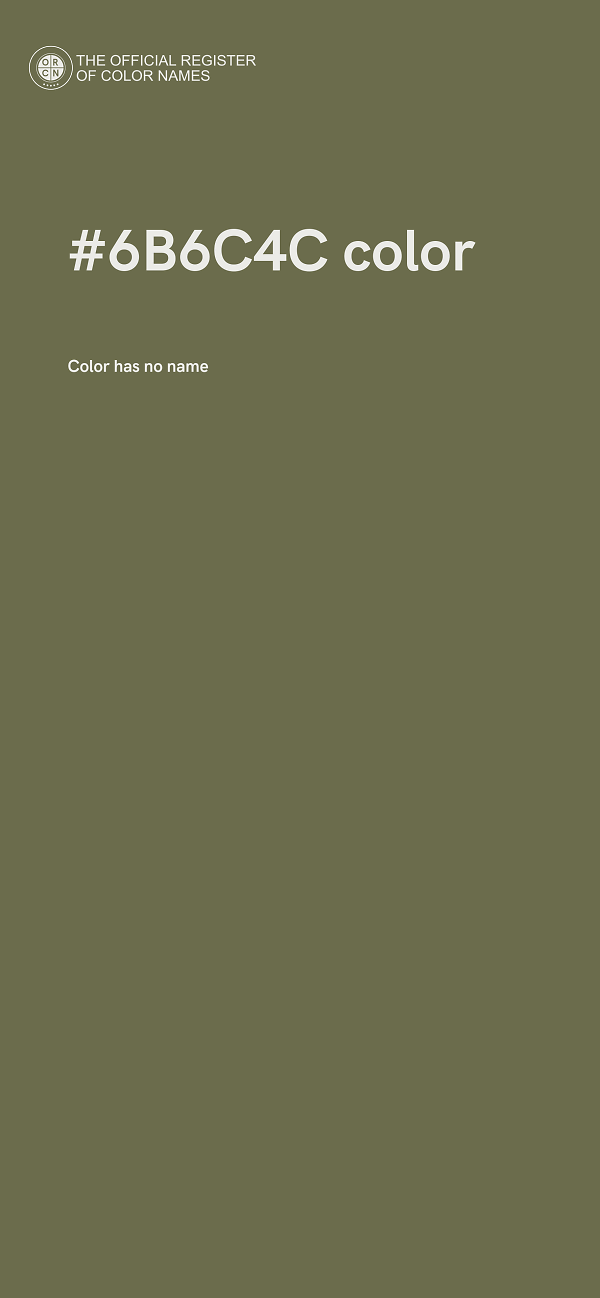 #6B6C4C color image