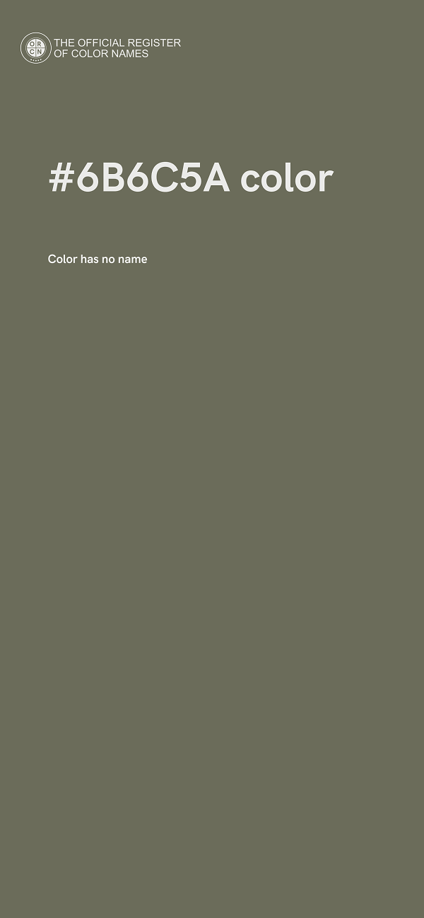 #6B6C5A color image