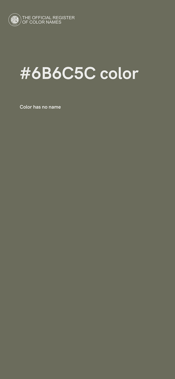 #6B6C5C color image