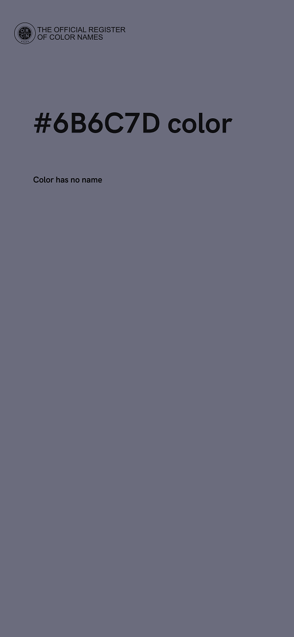 #6B6C7D color image