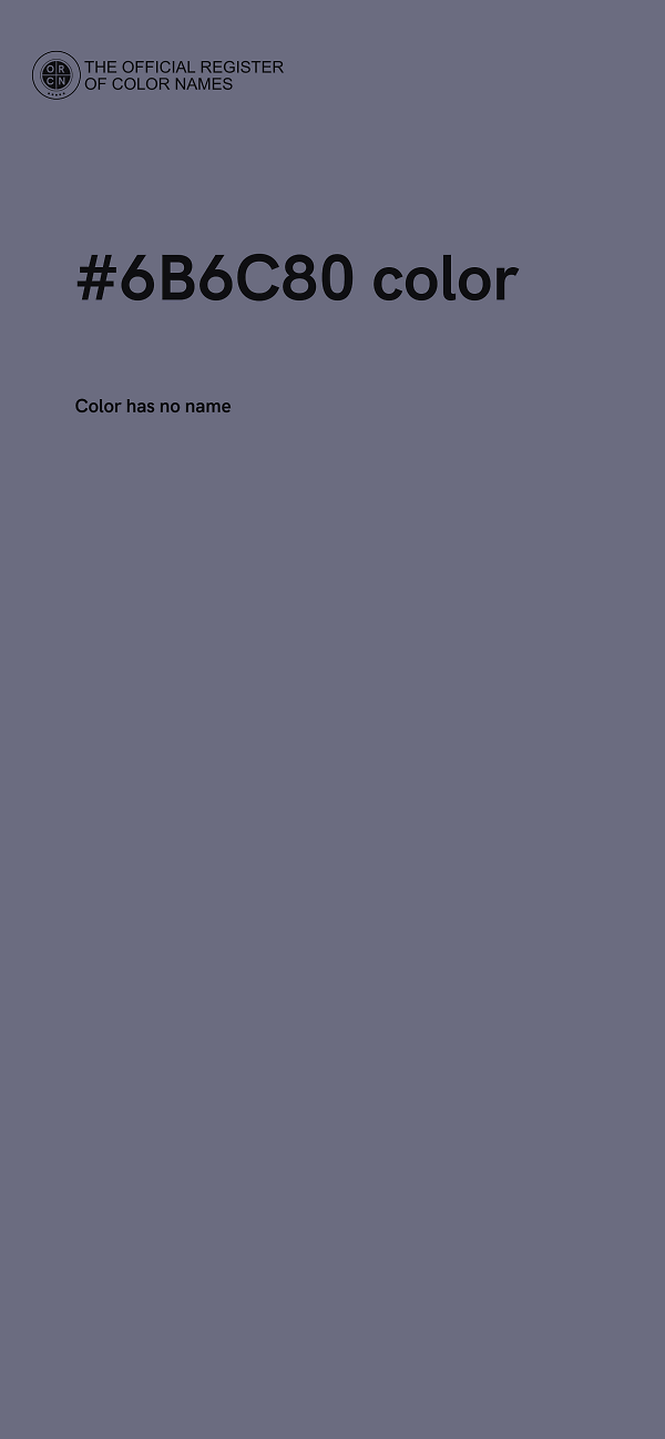 #6B6C80 color image