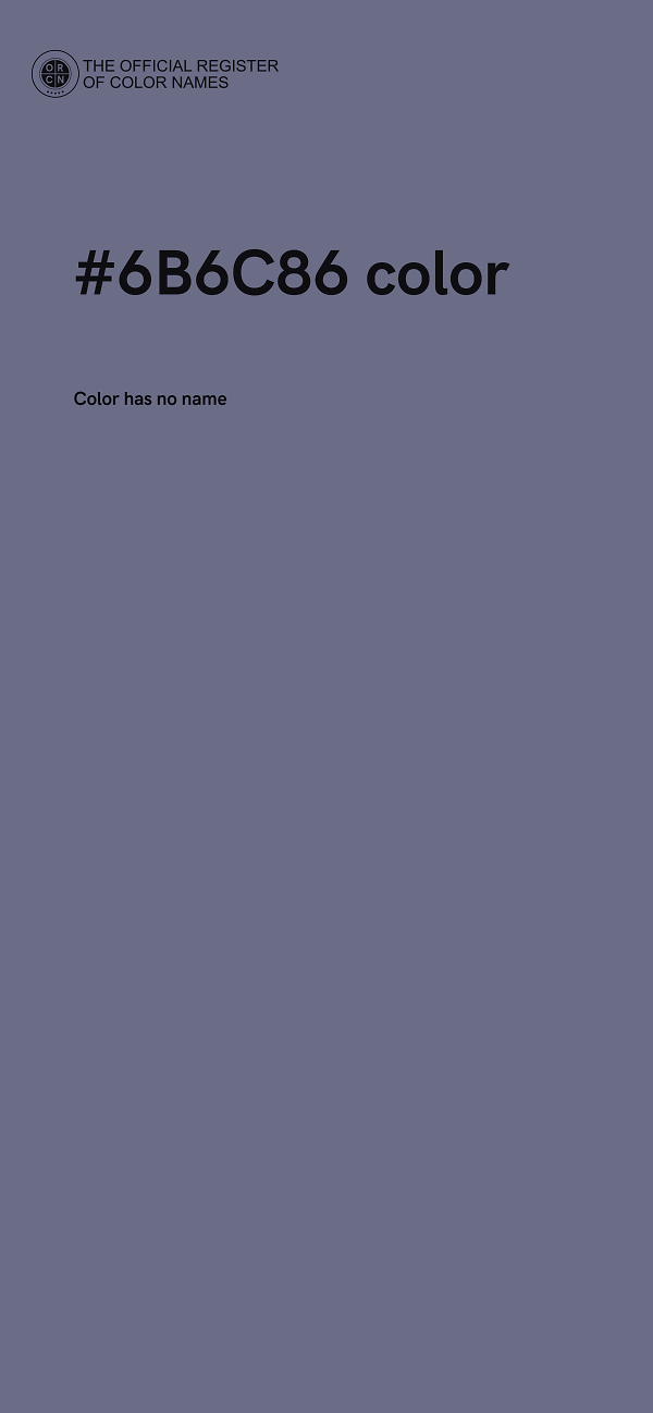 #6B6C86 color image