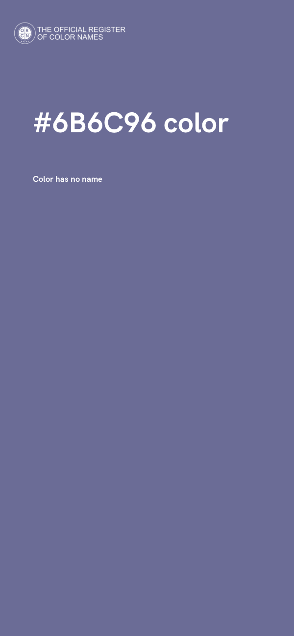 #6B6C96 color image