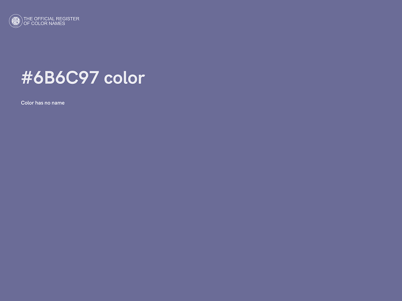 #6B6C97 color image