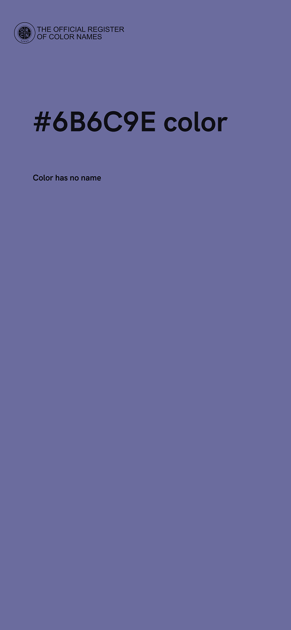 #6B6C9E color image