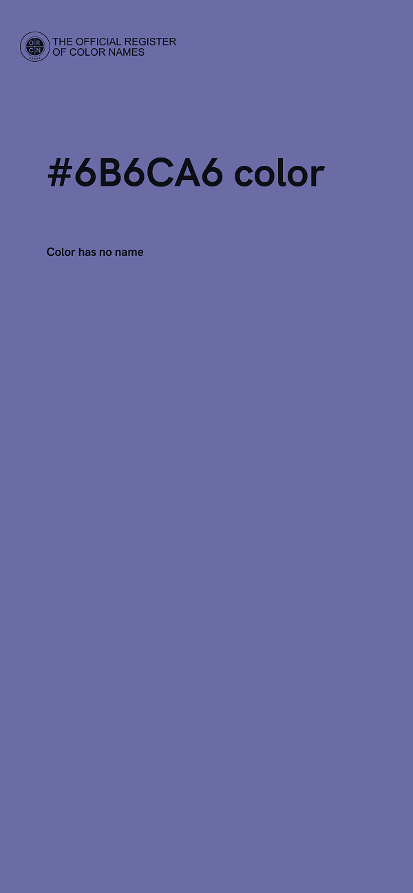 #6B6CA6 color image