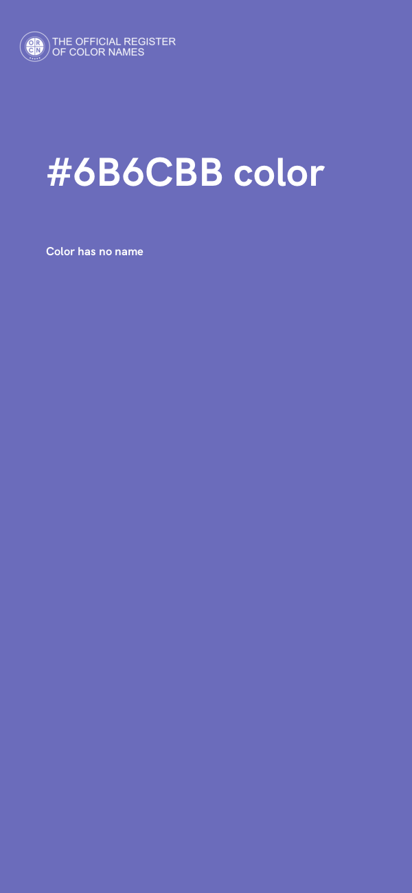 #6B6CBB color image