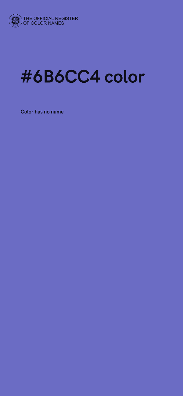 #6B6CC4 color image