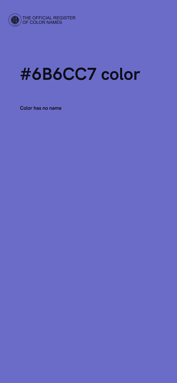 #6B6CC7 color image