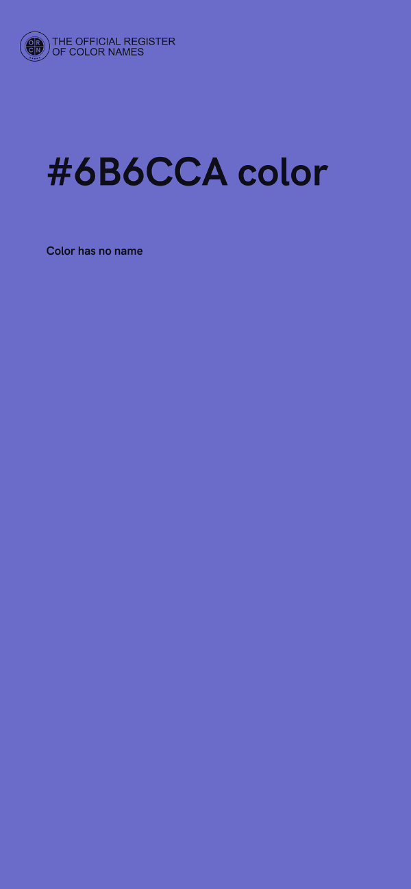 #6B6CCA color image