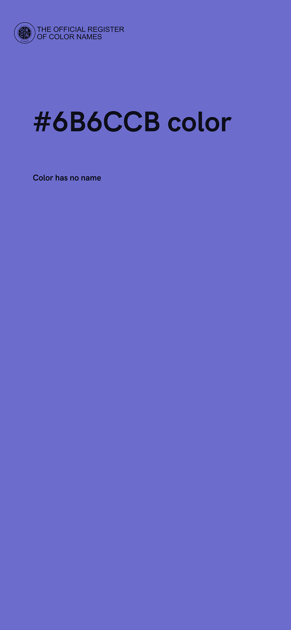 #6B6CCB color image