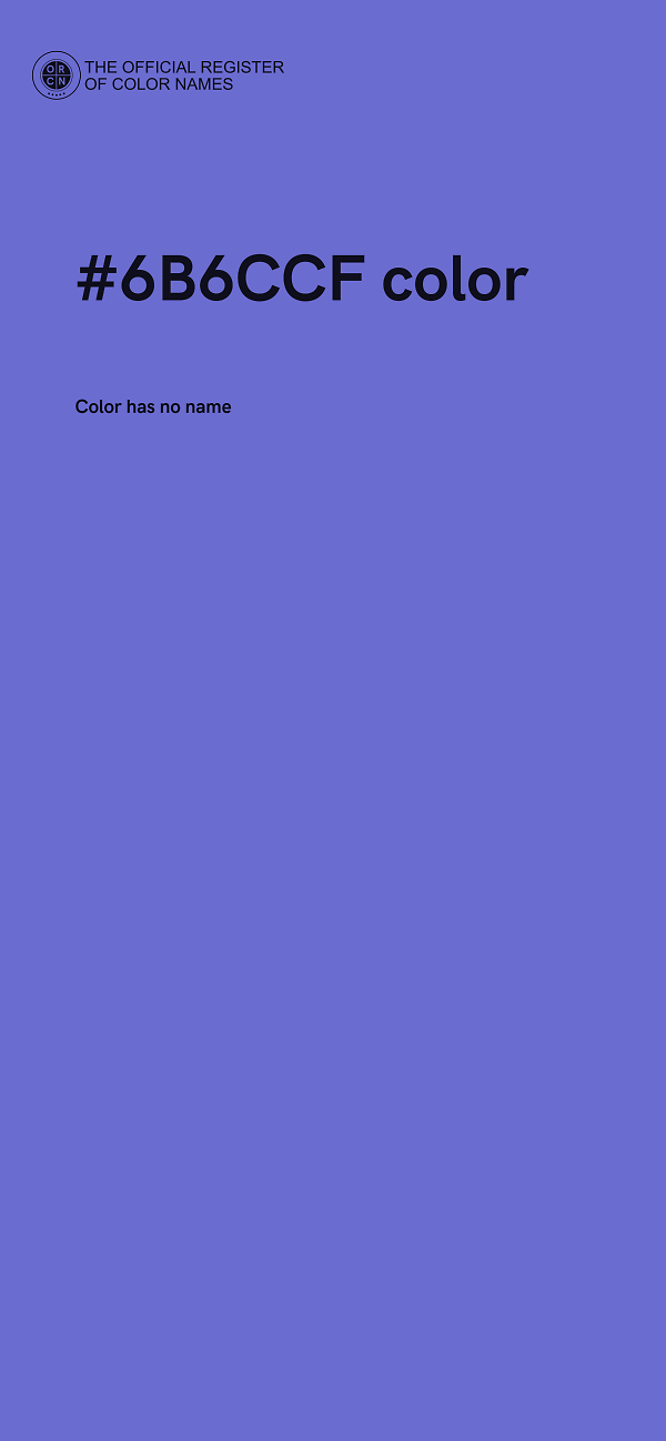 #6B6CCF color image