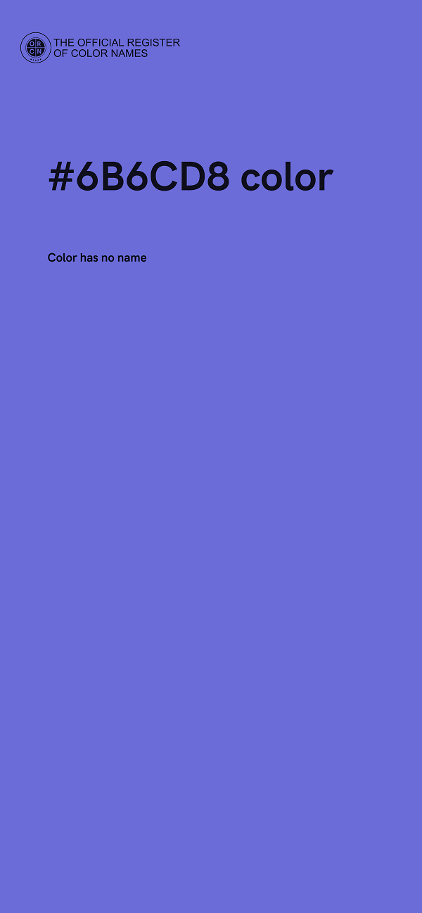 #6B6CD8 color image