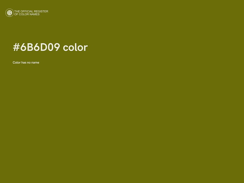 #6B6D09 color image