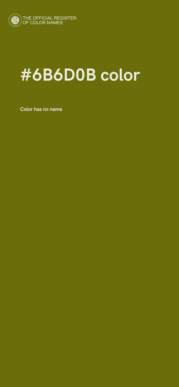 #6B6D0B color image