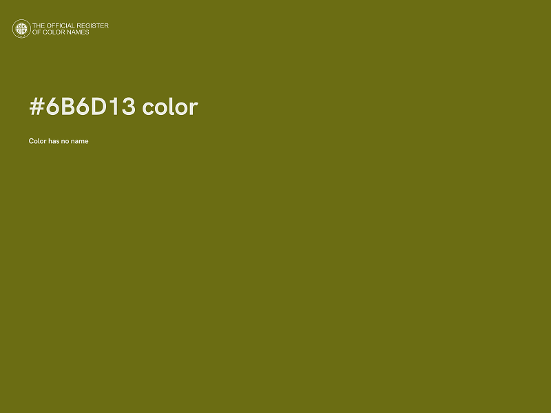 #6B6D13 color image