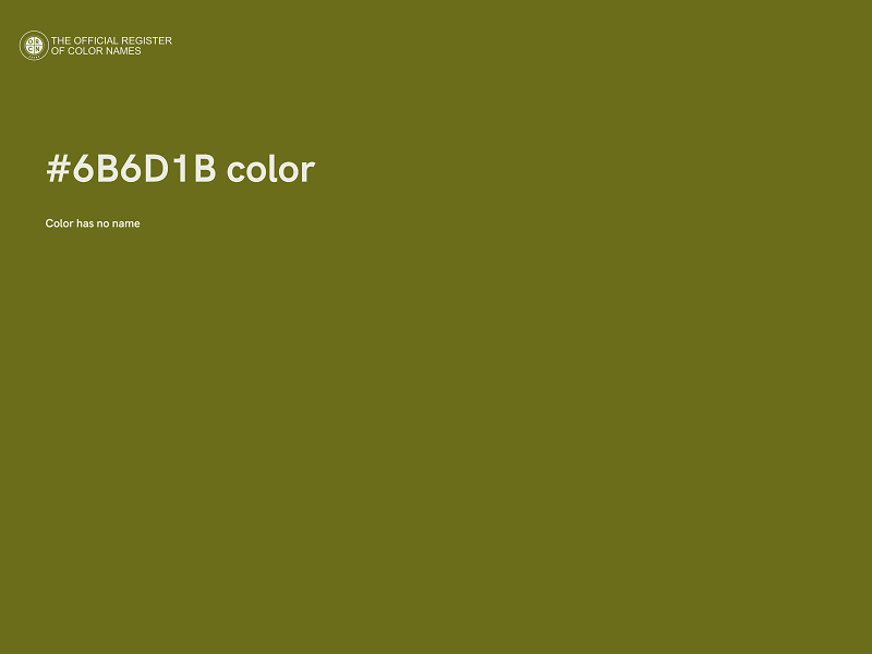 #6B6D1B color image