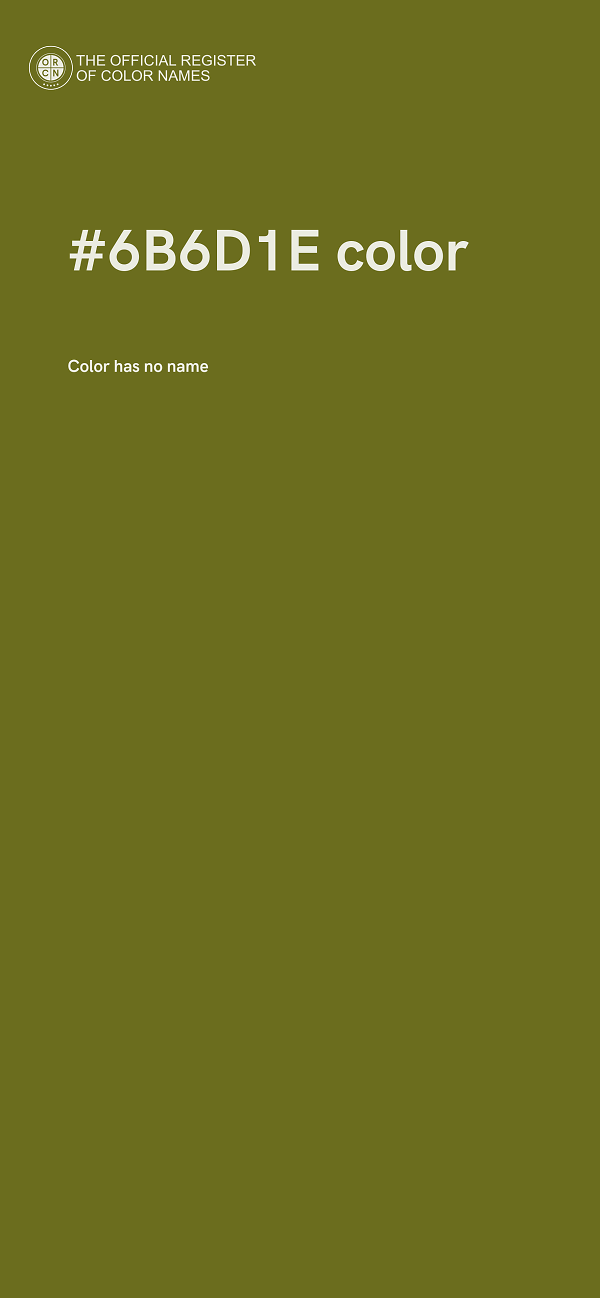 #6B6D1E color image