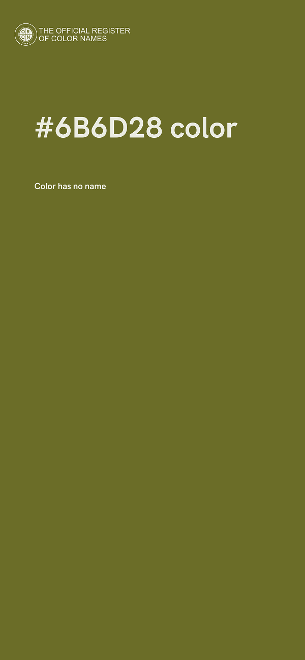 #6B6D28 color image