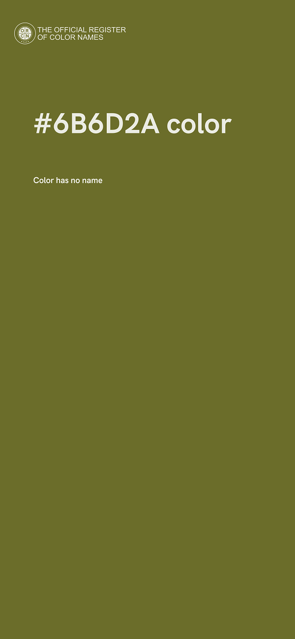 #6B6D2A color image