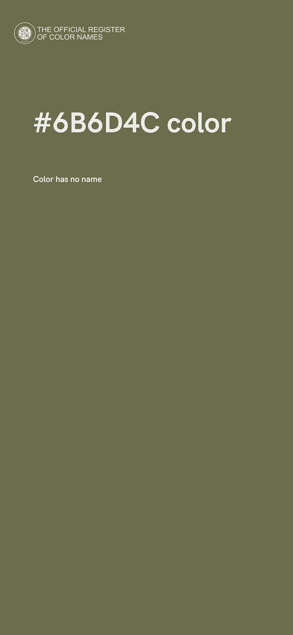 #6B6D4C color image