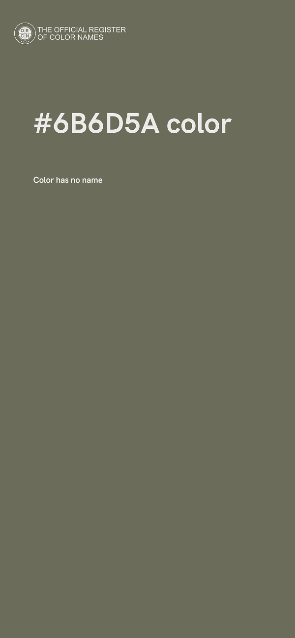 #6B6D5A color image