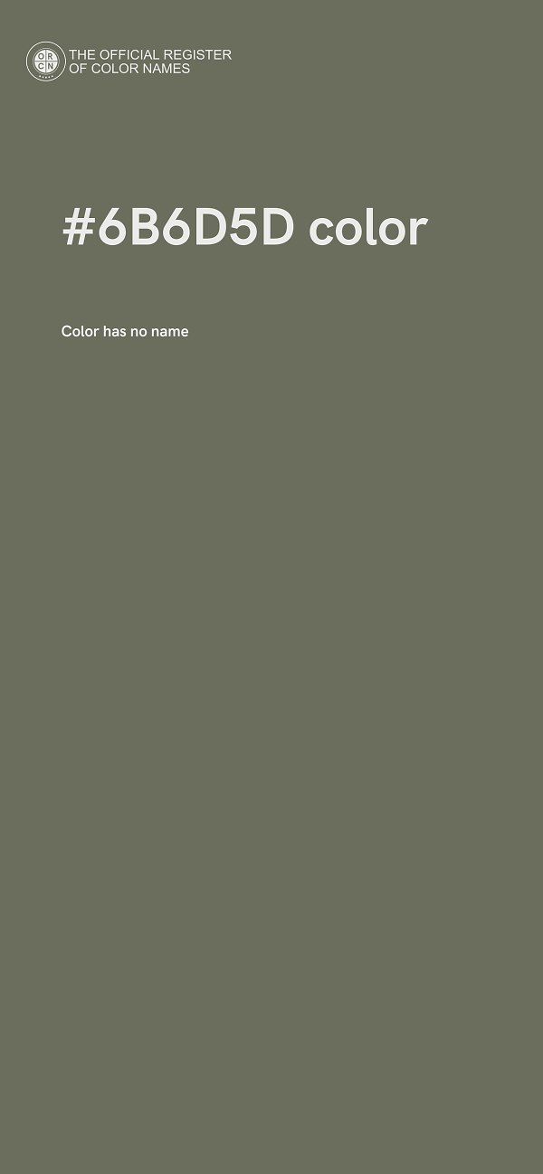 #6B6D5D color image