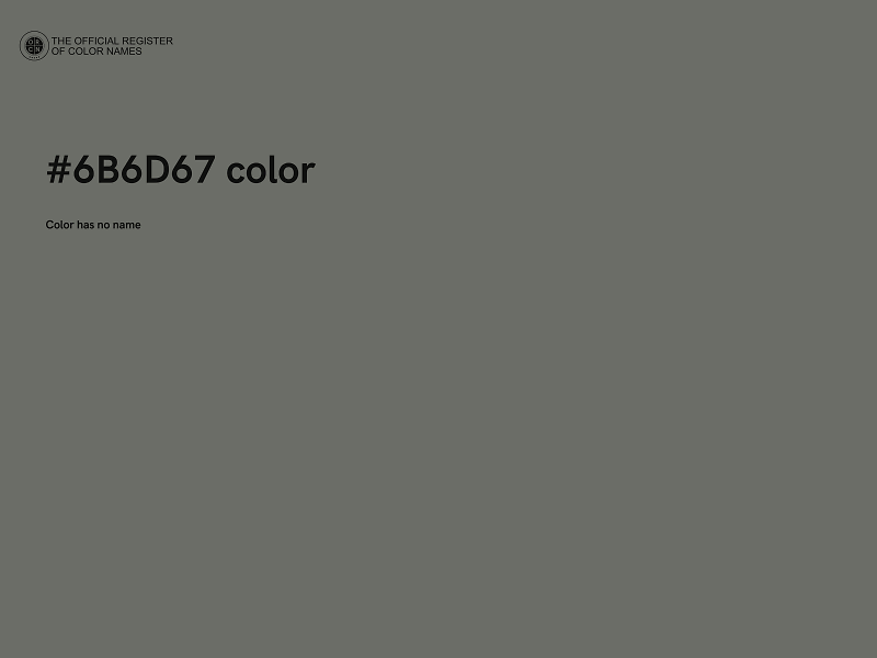 #6B6D67 color image