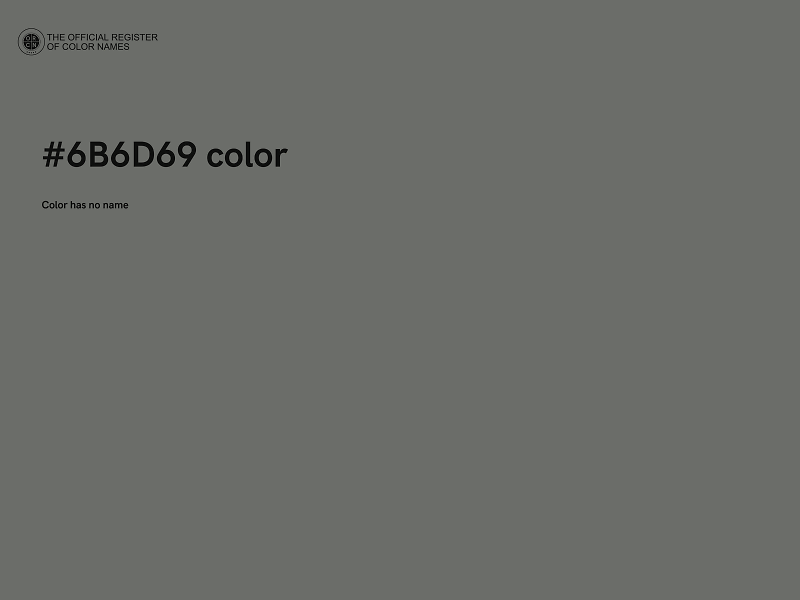 #6B6D69 color image