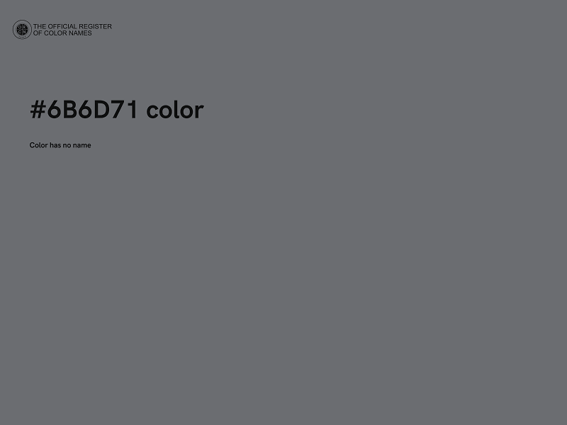 #6B6D71 color image