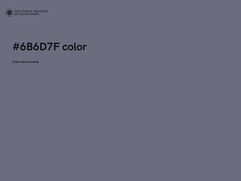 #6B6D7F color image