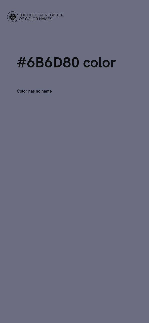#6B6D80 color image