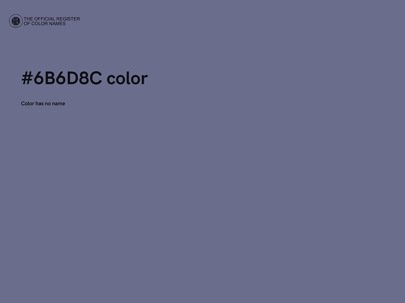 #6B6D8C color image