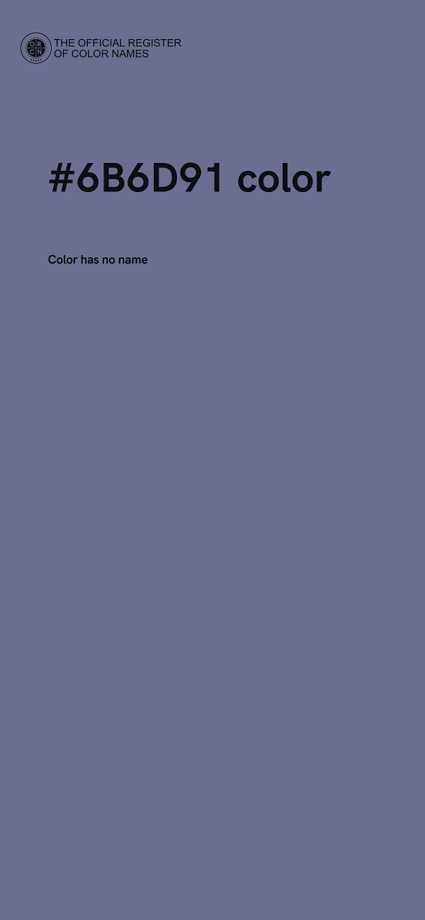 #6B6D91 color image